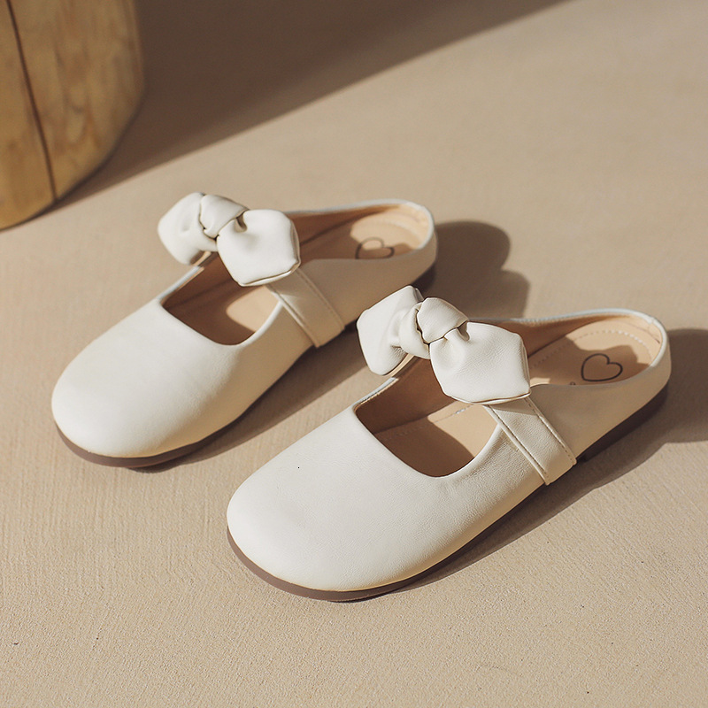 Ddmyoutdoor Ddmyoutdoor Women S Slip On Mules For Outdoor Wear Lazy Shoes Spring New French Style Gentle Bowknot Half Single Outdoor Shoes
