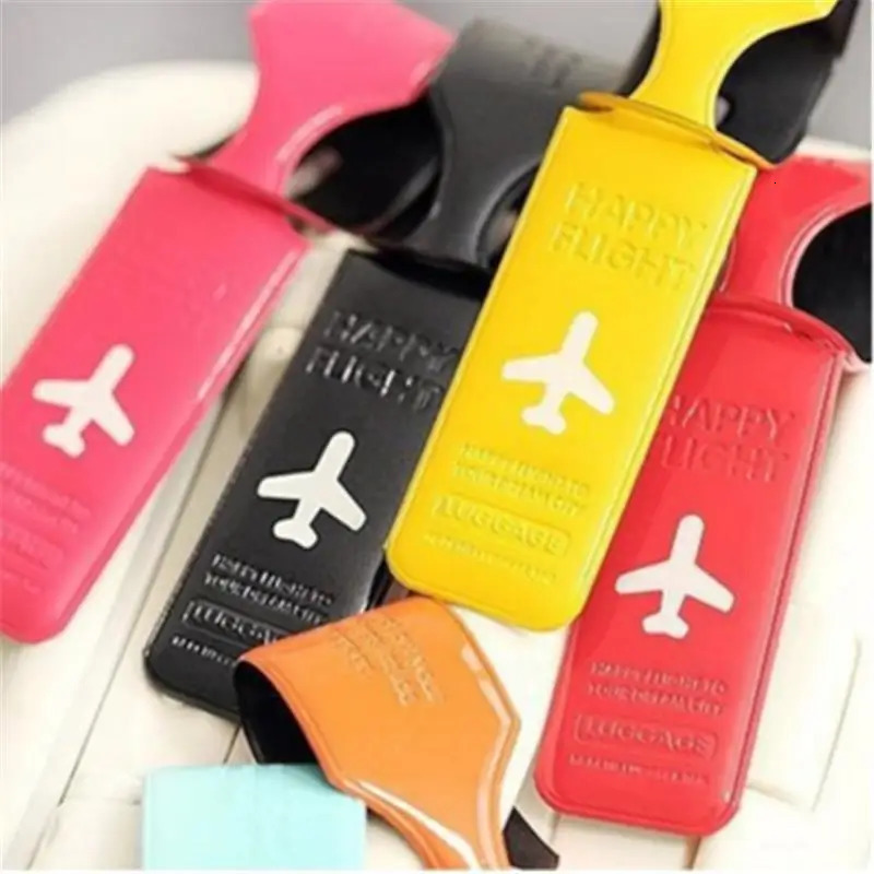 Travel Luggage Tag Cover Suitcase ID Baggage Holder Letter Boarding Tags Portable Label Creative Accessories 250614