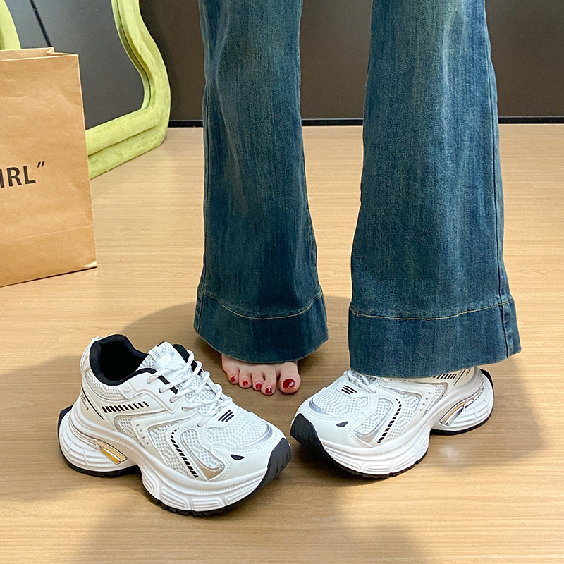 Ddmysports Ins Korean Style New Dad For Women Summer Student Sports Running Casual Shoes Thick Sole Height Increasing A Outdoor Shoes