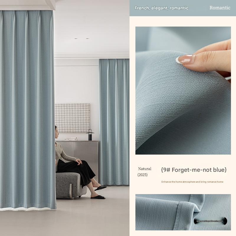 A571 American retro double-sided chenille bedroom full blackout curtains retro green French medieval style environmentally friendly antibacterial curt