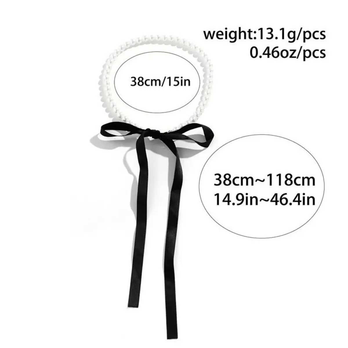 Elegant Black Velvet Ribbon Bowknot Choker Necklace for Women Wed Goth Imitation-Pearl Clavicle Chain Y2K Accessories Z250614