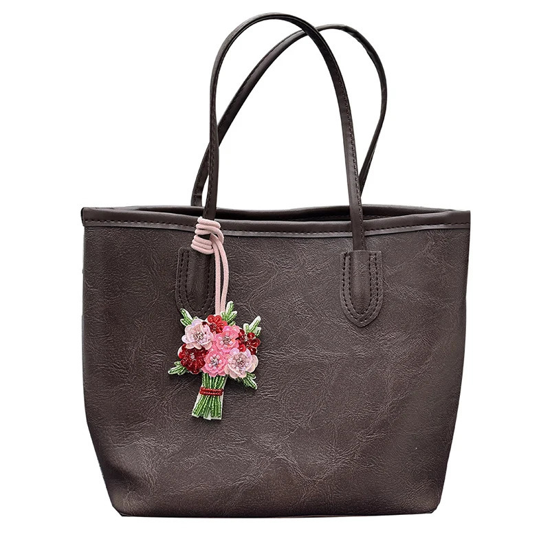 Handmade Rhinestone Beaded Flowers Shaped Plant Hanging Rope Patches Crystal Bag lanyard Patch beading DIY Applique 250614