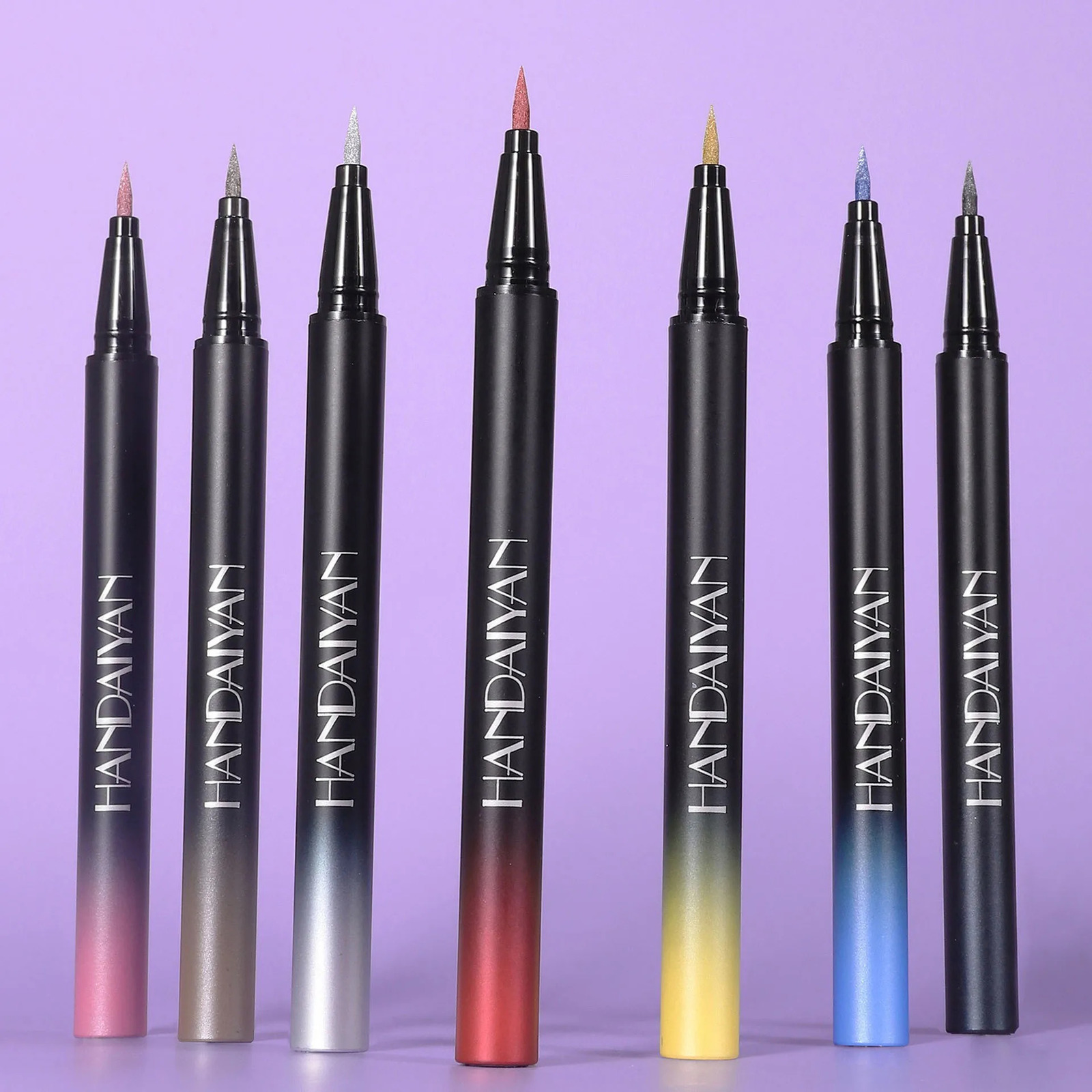 Diamond Shiny Eye Liner Eyeshadow Waterproof Quick-dry Silver Gold Metellic Pearlescent Liquid Eyeliner Silkworm Brighten Makeup 250614