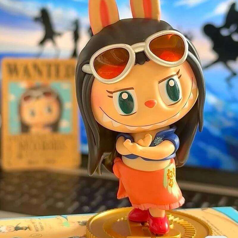 Genuine Popmart One Piece New Labubu The Monsters Joba Monkey D Luffy Series Toy Blind Box Figurine Model Children Gifts