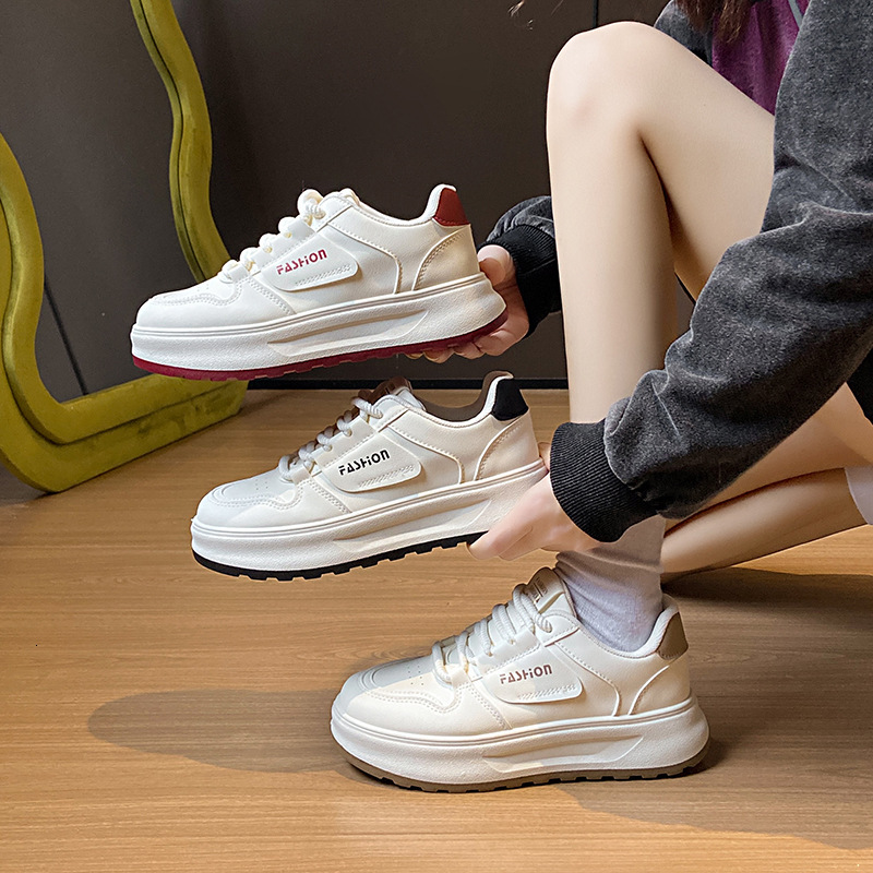 Ddmysports White Sneakers For Women Spring New Korean Style Ins Female Students Casual Sports Versatile Board Shoes Street Fashion W Outdoor Shoes