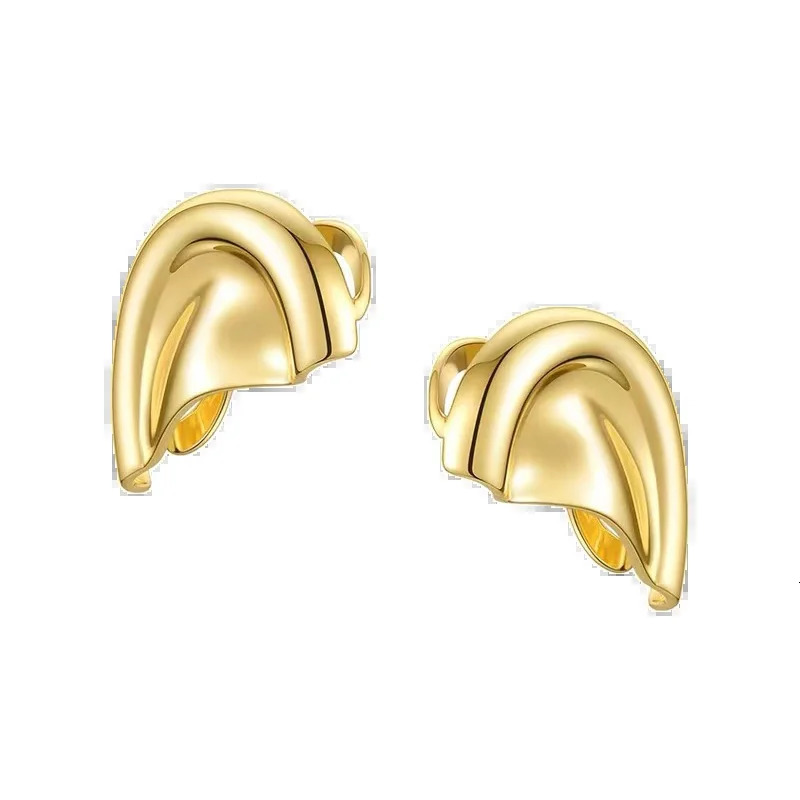 Punk Vintage Half Ear Contour Metal Ear Clip Exaggerate Stud Earrings For Women girls Ear Bones Clip Fashion Earring Jewelry 250610