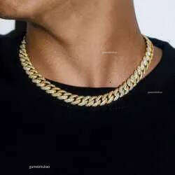 necklace moissanite chain Custom Pass Dia Tester Hip Hop Jewelry Sterling Sier 6mm 8mm Iced Out VVS Cuban Link Moissanite Chain For Men