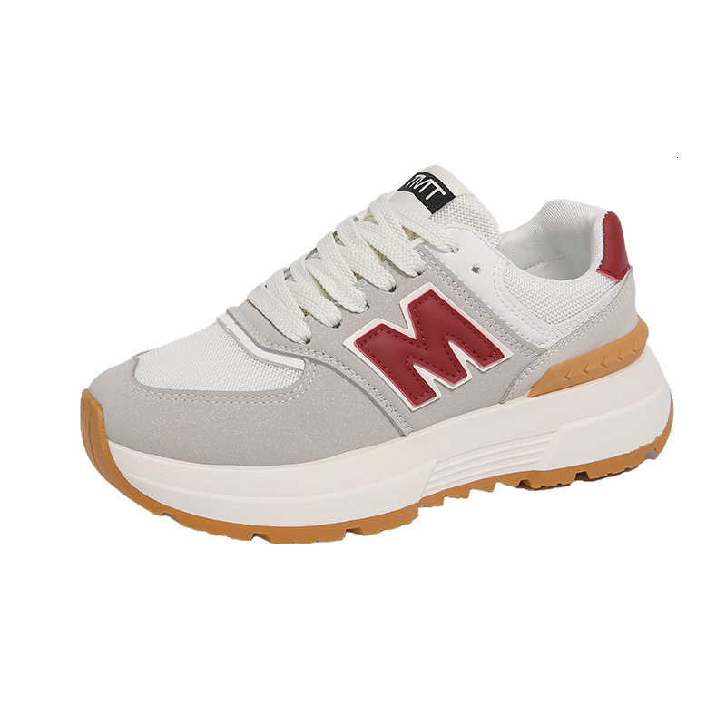 Ddmysports Korean Style New Dad For Women Spring Student Sports Running Casual Shoes Thick Sole Height Increasing JCF Outdoor Shoes