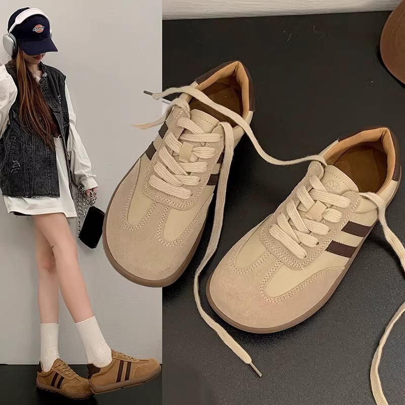 Ddmysports Thick Soled German Training For Women New Autumn Lightweight Flat Shoes Versatile Student Niche Casual Sneakers Outdoor Shoes