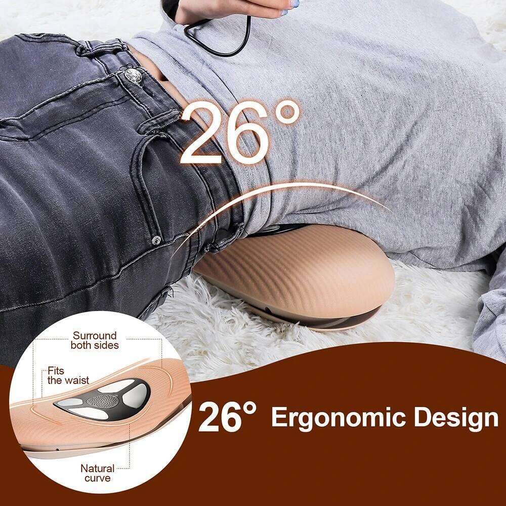 Electric Lumbar Traction Vibration Massager Airbag Spine Support Back Massage Hine Waist Maseador