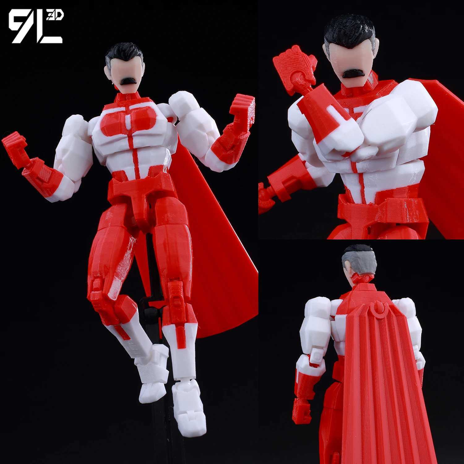 9L3D 13 Invincible Boy Eve Omni Action Figure 3D Printed Anime Model Multi-Jointed Poseable Collectible Toy Gift for FansXJ250614