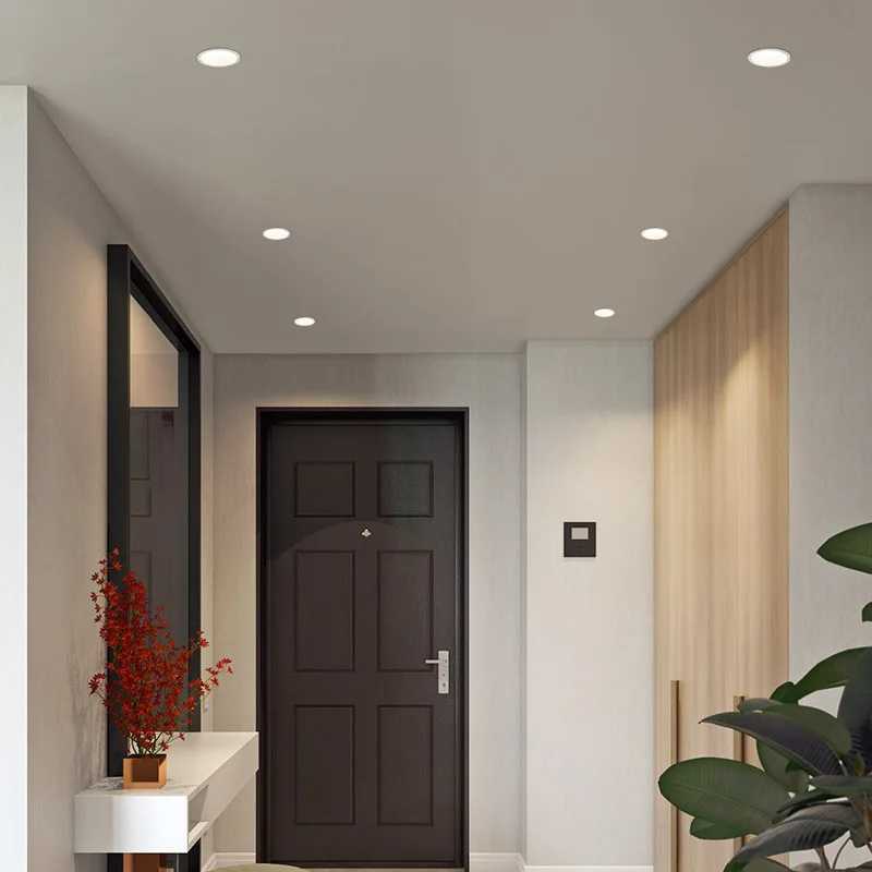 LED Ceiling Anti-Glare LED Recessed Downlight Round White Spot Light AC110V 220v Lamps For Living Home Luminaire Homekit Bulb XJ2500613