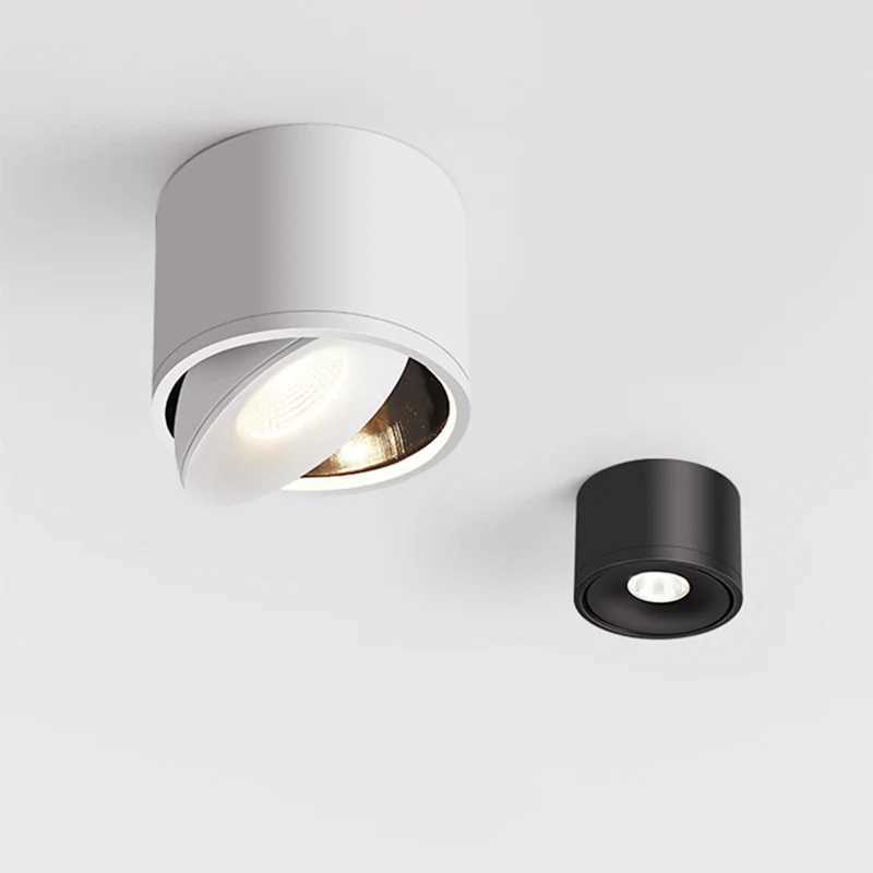 Ceiling LED Spot Lights Lamp Round Kitchen LED Downlight Surface Adjustable For Bedroom Restaurant Living Room Warm White AC220V XJ2500613