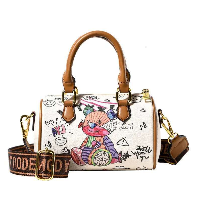 Designer Shoulder Free Shipping New Light High End Texture Printed Bag Graffiti Fashion Crossbody For Womens Free shipping
