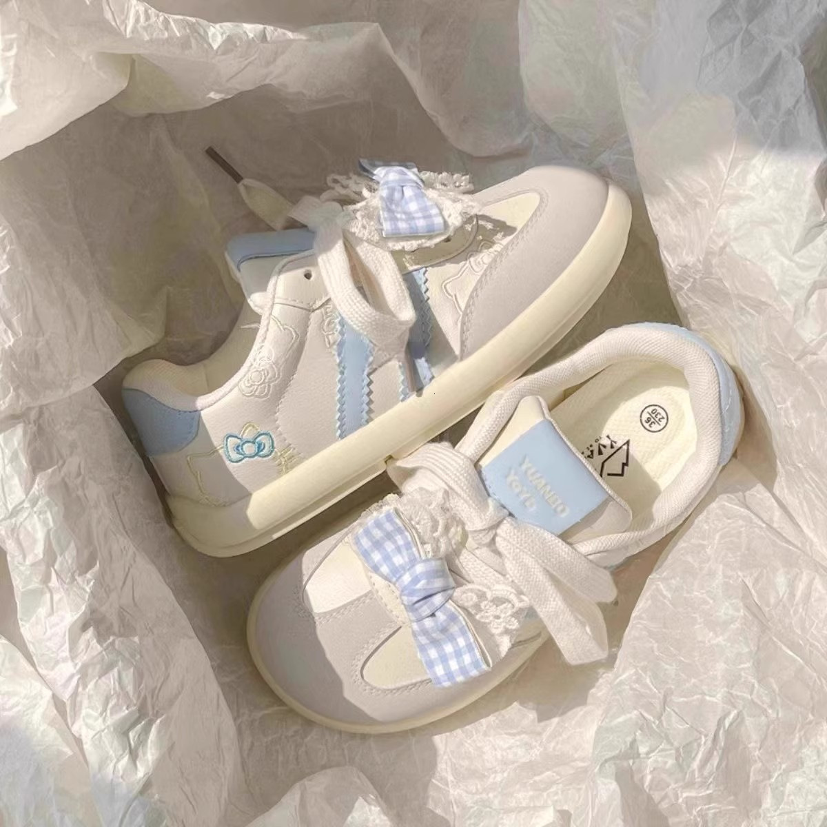 Ddmysports High Quality Sneakers For Women New Versatile Niche Thick Soled White Cute Pink German Training Shoes Trendy Outdoor Shoes