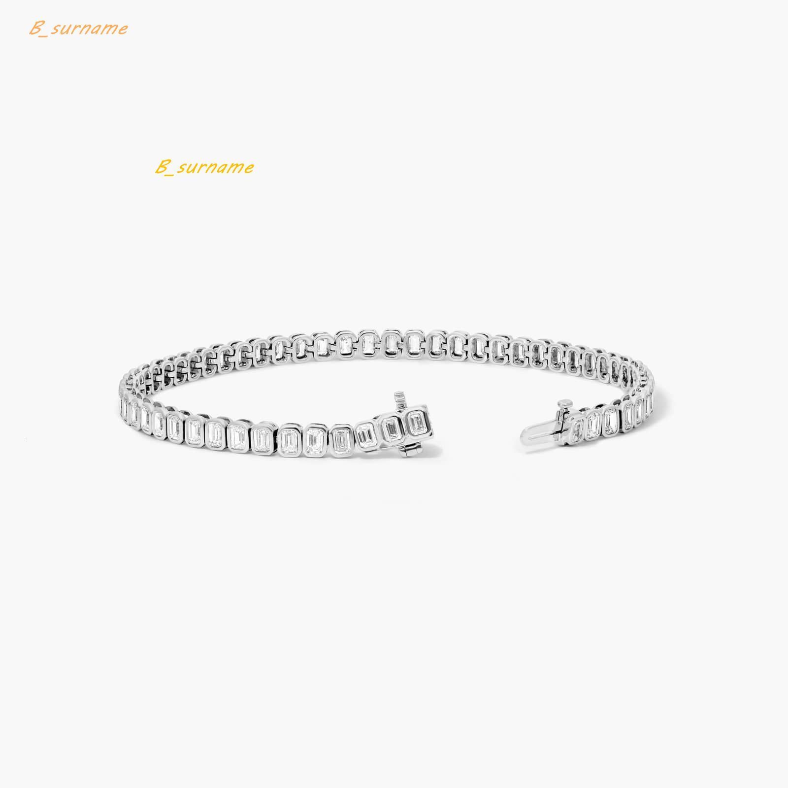 Trendy 3 MM Moissanite Diamond Tennis Bracelet for Women 925 Rose Gold/Silver 10K Gold Everyday Wear Celebrations Gift for