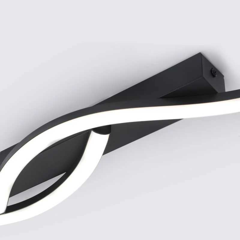 Ceiling Lamp LED Modern Minimalist Ceiling Light Black Aluminum Lighting Fixture Saving for Living Room Bedroom Home Indoor XJ2500613