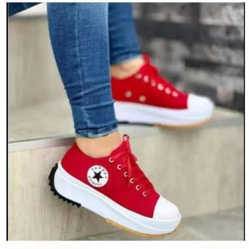 womens walking shoes in summer light breathable thick-sole fashionable and casual round-toe flat shoes large size 250610