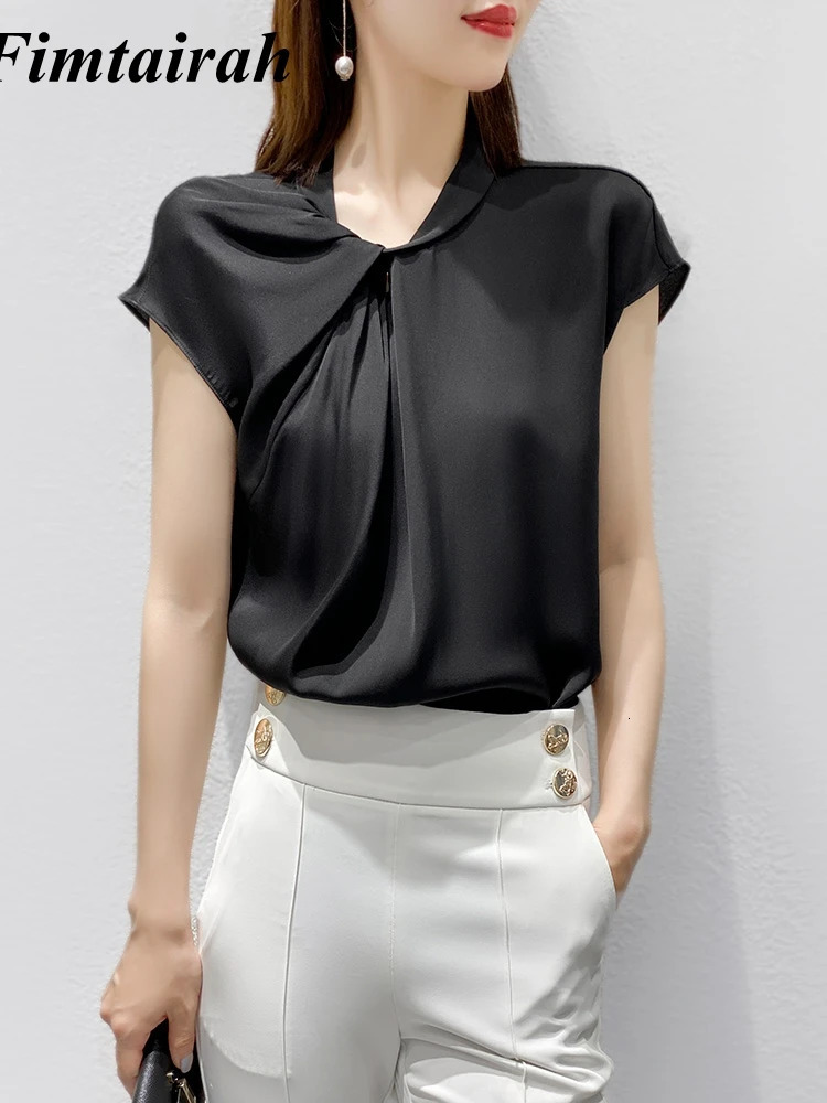 Fimtairah 6A 25MM White Silk Shirt Women short-sleeved high-end heavy Summer Spring summer mulberry silk top T-shirt 250609