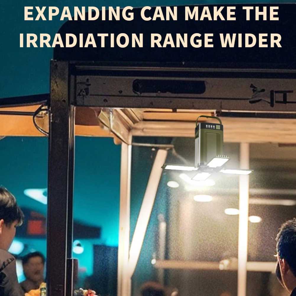 Foldable Camping Light Power Bank Rechargeable Lantern Waterproof Portable Flashlight LED Tent Light for Camping Hiking W250613