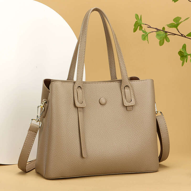 Tote Fashion Large Capacity Commuter Handbag Hot Selling Simple Soft Leather Women's Bag