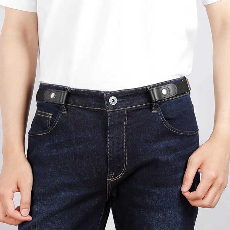 Simple Fashionable Belt Invisible Elastic Versatile Clothing Decoration Jeans Buttonless Elastic Belt Mens Invisible Belt X250614