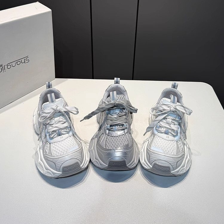 Ddmysports Spring And Autumn New Dad For Women Thick Soled Breathable Sneakers With Laces Casual Shoes Ins Super Popular Internet Celebrity Outdoor Sh