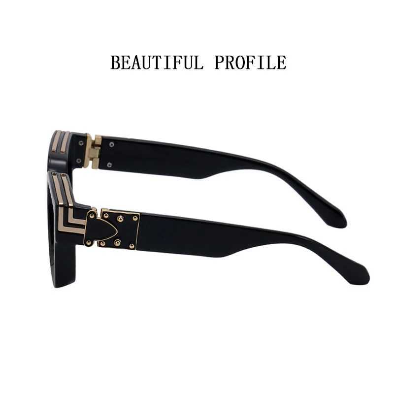 New Luxury Men Sunglasses Square Oversized Trending Glasses Designer Oculos Vintage Sunglasses Gafas De Sol Dropshipping Lenses Z250614