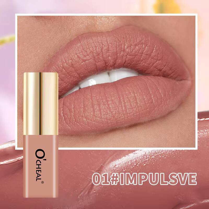 Mini 10 Color Liquid Lipstick Waterproof Non-stick Cup Long Lasting Velvet Matte Nude Purple Pink Lip Gloss Cosmetic Makeup Care happy