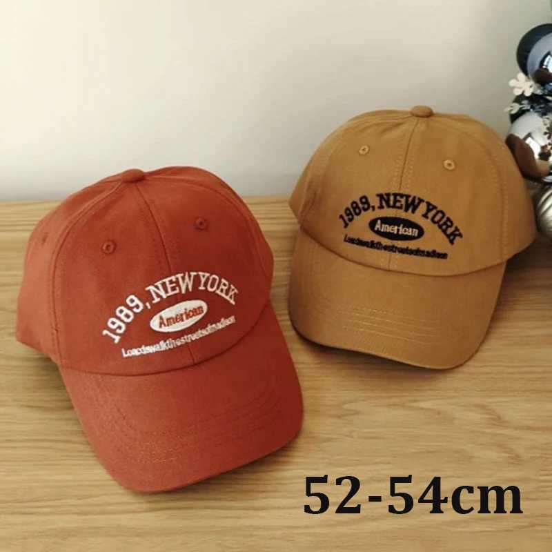 Children Baseball Cap Letters Embroidery Soft Cotton Summer Cap Spring Kids Boy Girl Caps Sun Hats 52-54cm parent-child caps W250614