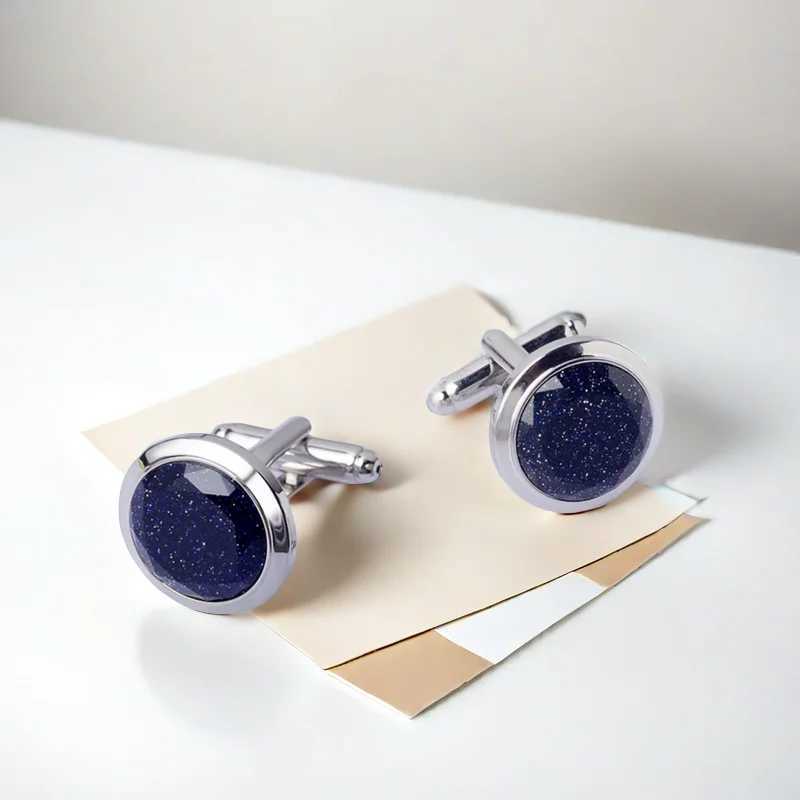 2024 New High-end Cufflinks Starry Sky Cufflinks Crystal Cufflinks Groom Jewelry Gifts XJ250614