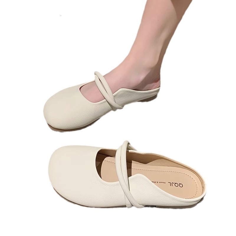 Ddmysports Gentle Fairy Style Soft Sole Women S Summer New Bowknot Flat Loafers Comfortable Shallow Mouth Grandma Shoes Outdoor Shoes