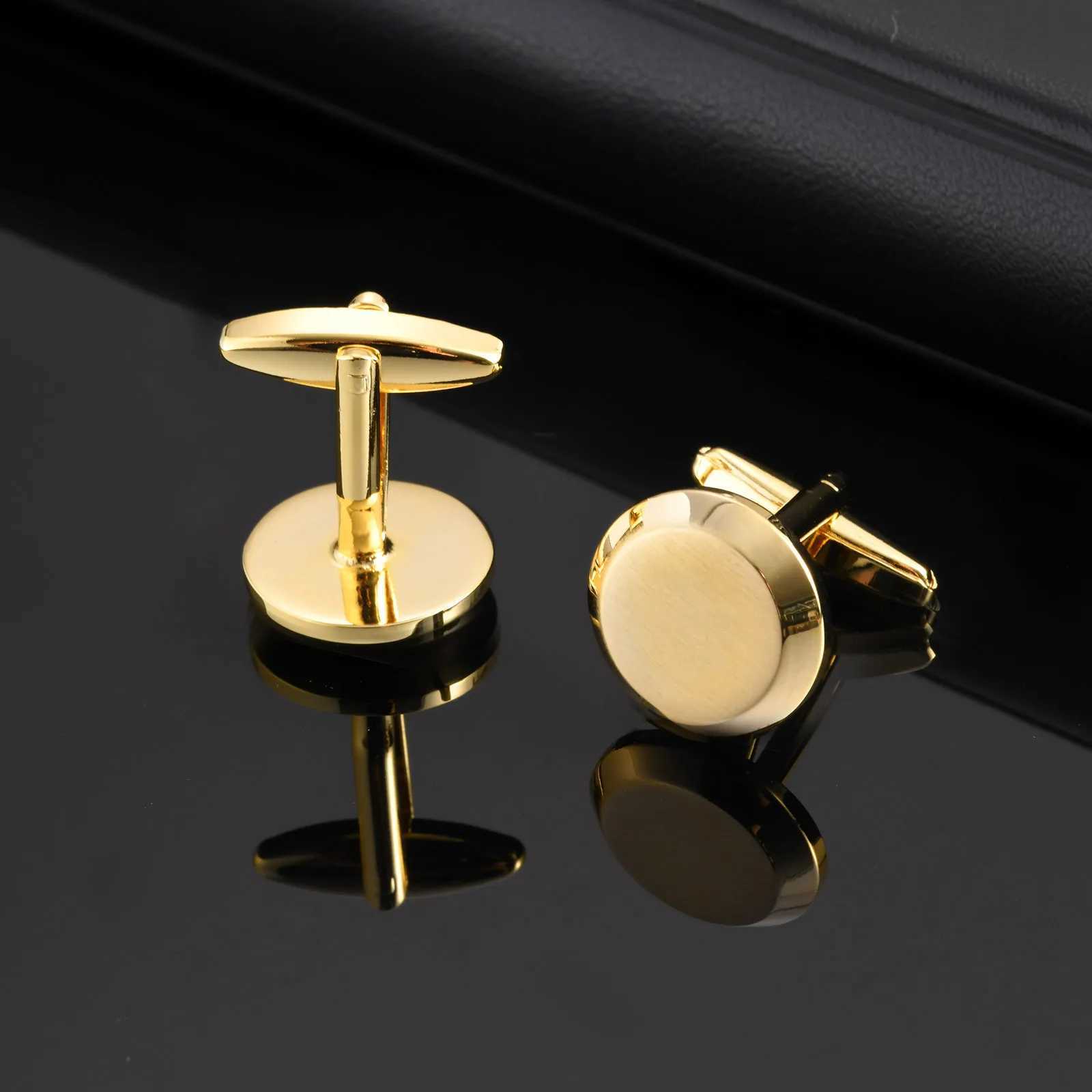 Vnox Classic Wedding Business Shirt Cufflinks for Men Bridal Silver Color Stainless Steel Round Cufflinks Gift for Dad XJ250614