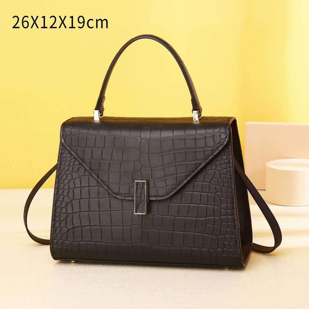 Color Belly Mist Crocodile Pattern Handbag Single Shoulder Crossbody Fashion Women's Classic Wale Bag Trend