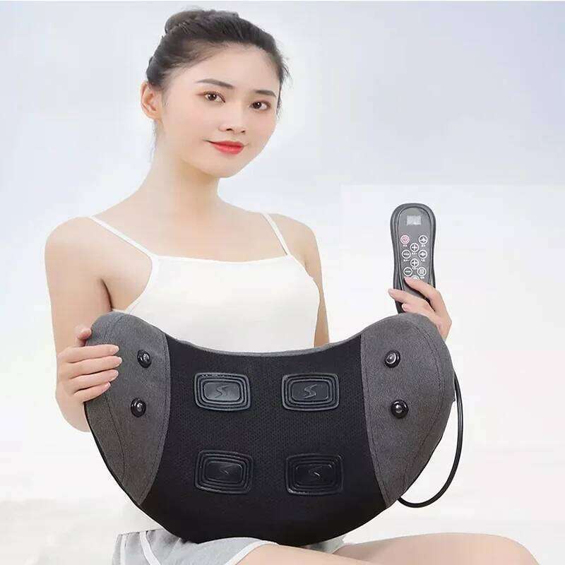 Electric Waist Massager Lumbar Vibration Cushion Relax Relief Pain Heating Health Care Traction Therapy Saude Back Body Massage