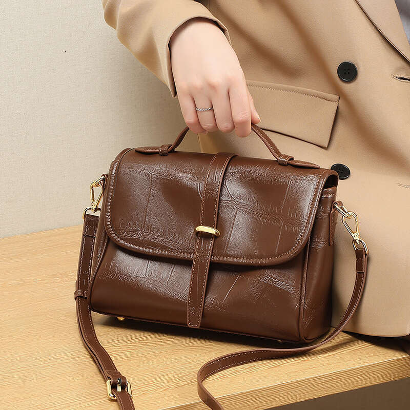 New Women S Niche Design Crossbody Handbag Genuine Leather Fashion Summer Shoulder Messenger Bag