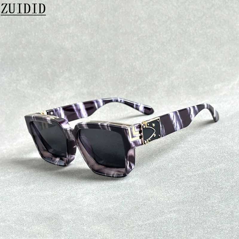 Retro Millionaire Sunglasses For Men Luxury New Square Sunglasses Women Trendy Vintage Luxe Fashion Glasses Mens Sunglasses Z250614