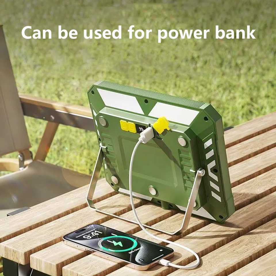 Rechargeable LED Camping Tent Light - High Power Waterproof Portable Hanging Flashlight Outdoor Emergency Lighting for W250613