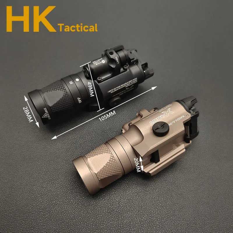 SOTAC Tactical X400V IR Night Vision +White light +Red laser Weapon Light X400 X300 X300V Flashlight Metal Hanging Scout Light XJ250613