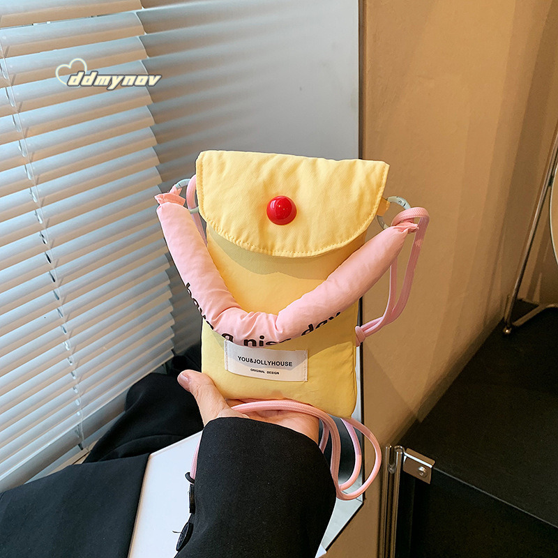 Korean Fashion Mini Phone 2025 New Dopamine Handheld Coin Purse Student Lightweight Shoulder Crossbody Bag ddmynov