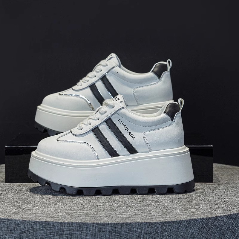 Ddmysports Thick Sole Platform British Style Spring New Lightweight Versatile Petite Casual Height Increasing German Training Shoes Outdoor Shoes