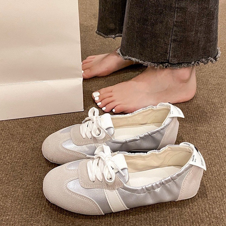 Ddmysports New Spring German Training For Women Versatile Flat Sports Casual Shoes Ins Trend Soft Sole White Sneakers Outdoor Shoes