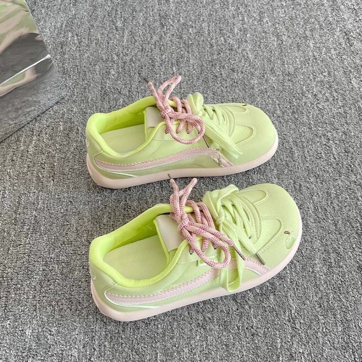 Ddmysports Korean Style Milk Bubble Casual Puff For Women Summer New Breathable Thin Sole German Training Shoes Niche Versatile Sneakers Outdoor Shoes