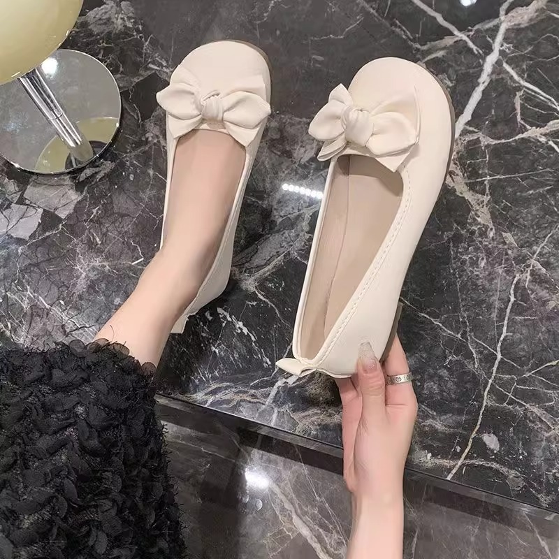 Ddmysports Women S Shallow Casual Single Spring New Versatile Commuter Flat Korean Style Trade Shoes Outdoor Shoes