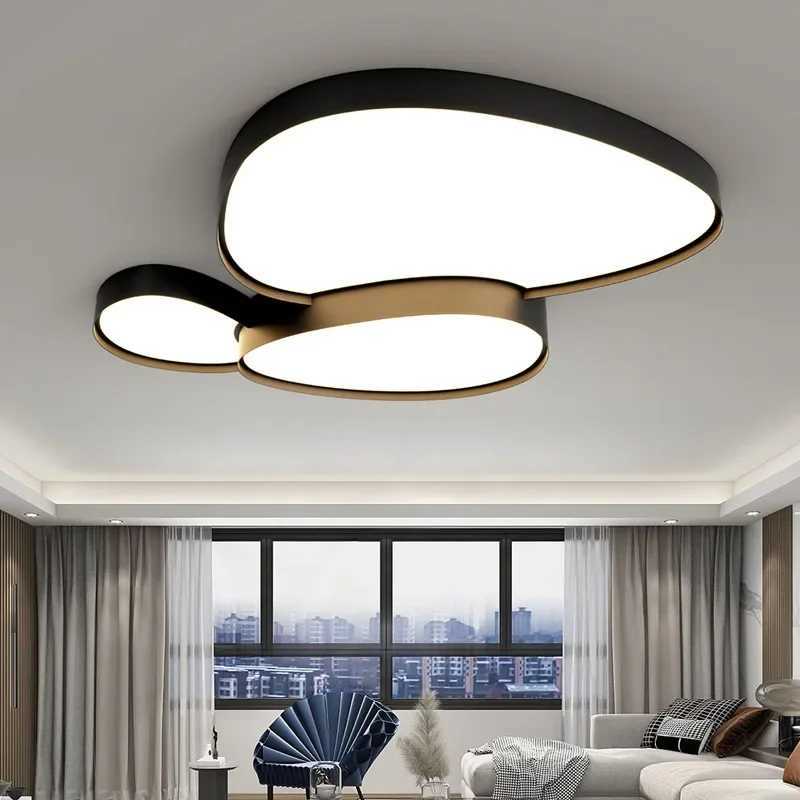Nordic Cobblestone LED Ceiling Lamps Indoor Lighting Chandelier Fixture Black White for Living Room Bedroom XJ2500613