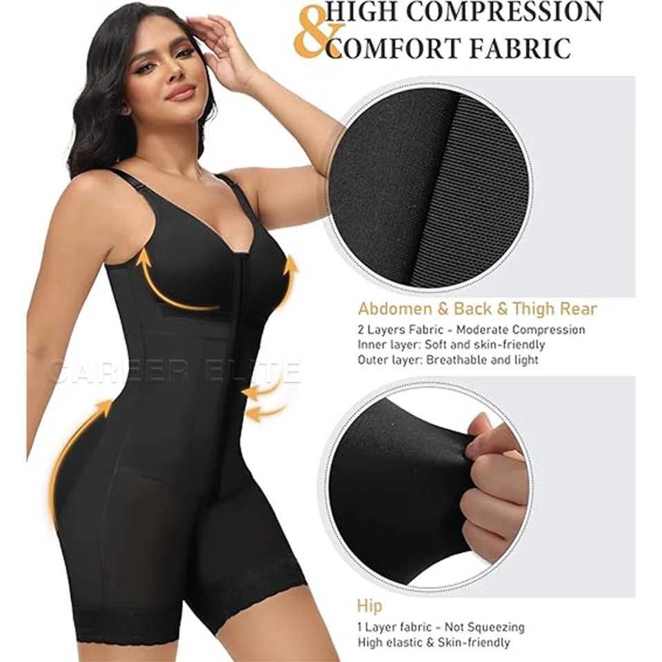 High Compression Girdle for Women Bbl Corset Post Surgery Full Body Shapewear Push Up Abdominal Control Slimming Seamless Shapewear XJ250614