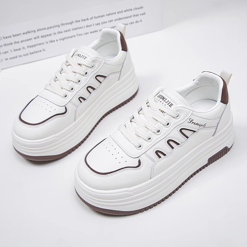 Ddmysports Versatile Thick Soled White Sneakers Women Suitable For Dresses New Summer Mesh Breathable Casual Sports Shoes Outdoor Shoes