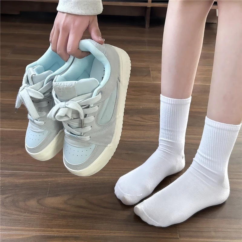 Ddmysports Niche Ice Blue Skate Shoes For Women Versatile Spring New Flat Sports Casual Loafers Outdoor Shoes