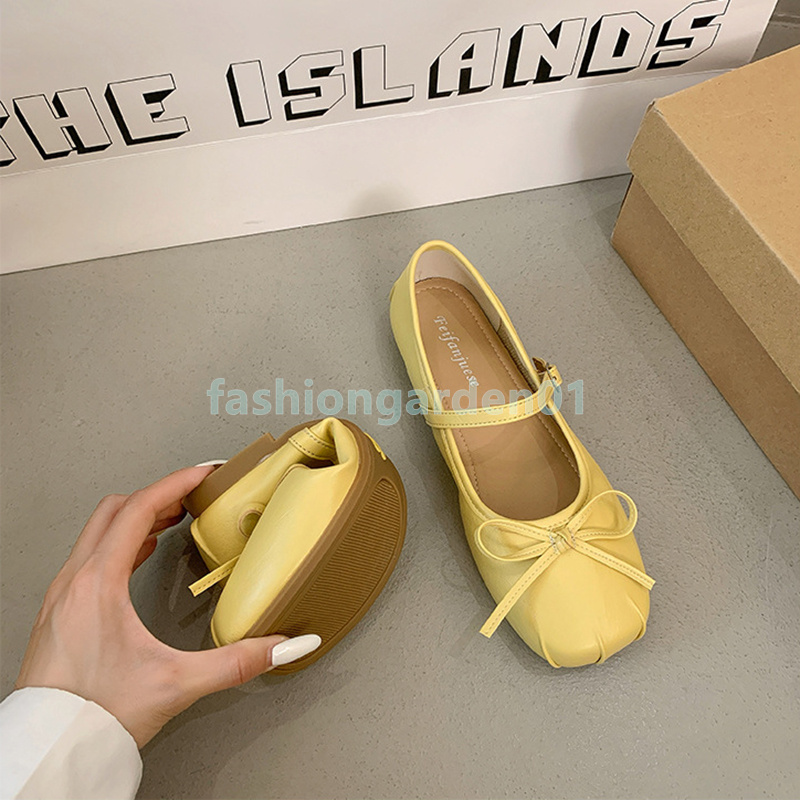2025 designer sandals flats heels sandal womens classic bowknot mary jane sandale fashion Luxury light soft leather ladies shoes