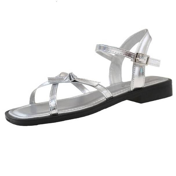 Ddmyoutdoor Platform Women S New French Style Evening Breeze Petite Silver Roman Beach Sandals Vacation Slippers Outdoor Shoes